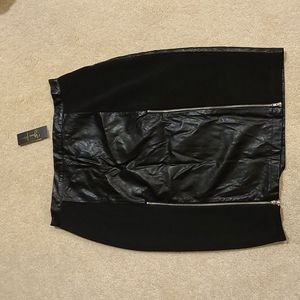 Yumi Kim Black Vegan Skirt Size L